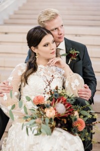 Izlandi-magyar esküvő a lépcsőn